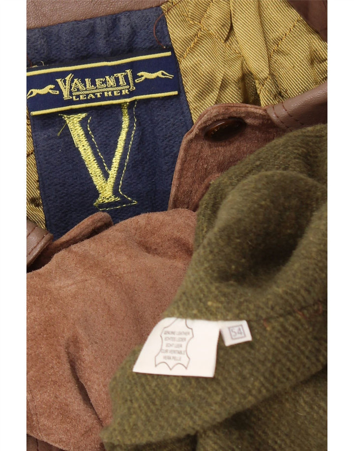 VALENT Herre ruskindsjakke EU 54 2XL Brunt Læder