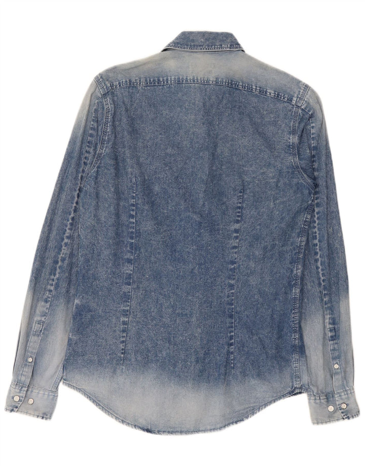 Calvin Klein Jeans Herre Slim Fit Denim Shirt Lille Blå