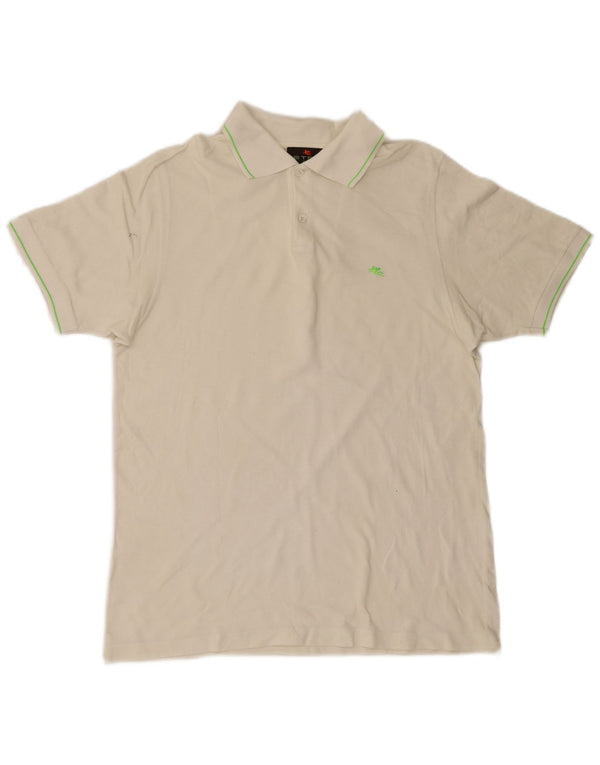 Etro Herre Polo Shirt Large White