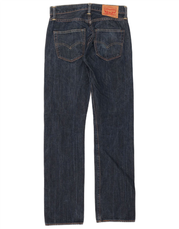 Levi's Herre 501 lige jeans W28 L32 blå bomuld