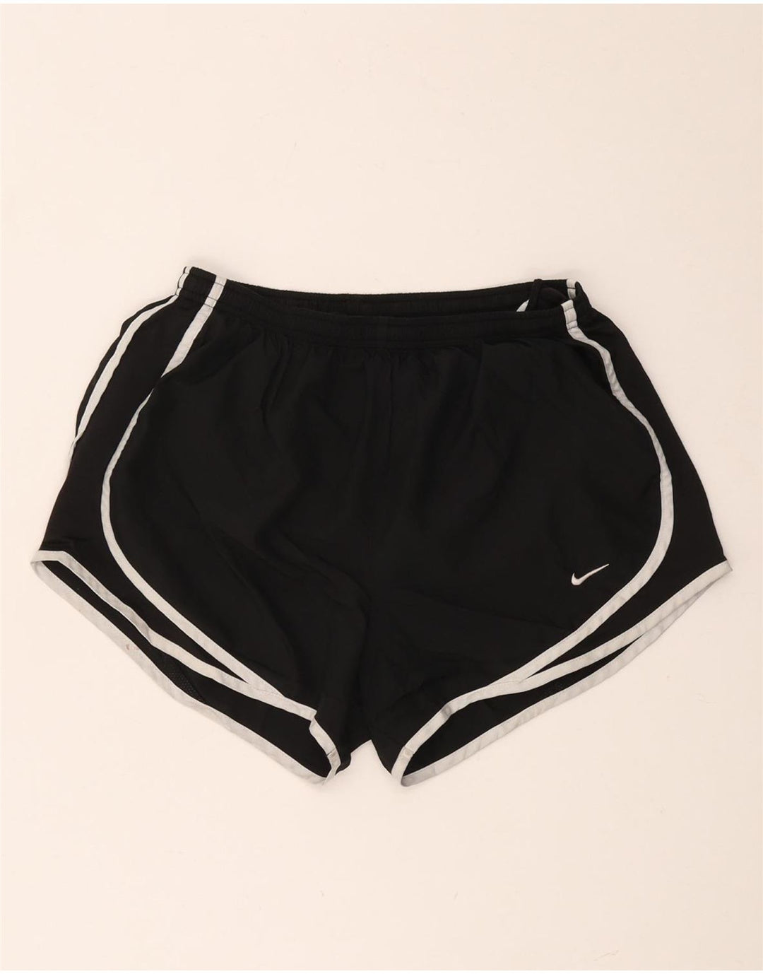 NIKE Dame Dri Fit Sportshorts UK 14 Medium Sort Polyester
