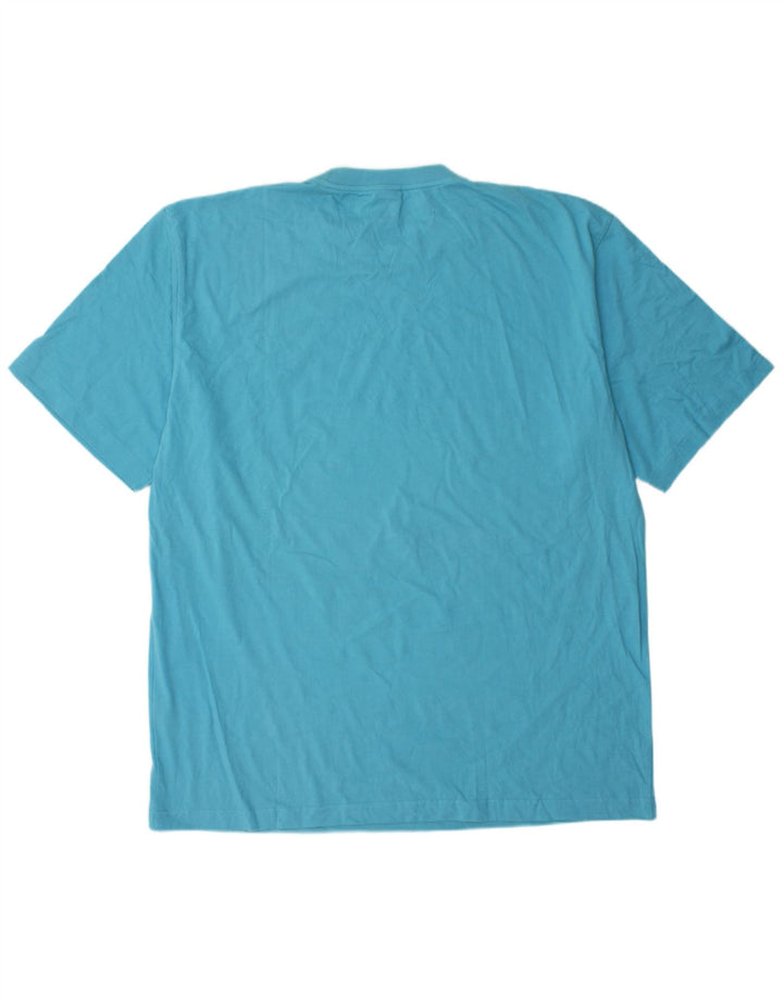 FILA Herre T-Shirt Top XL Blå Bomuld