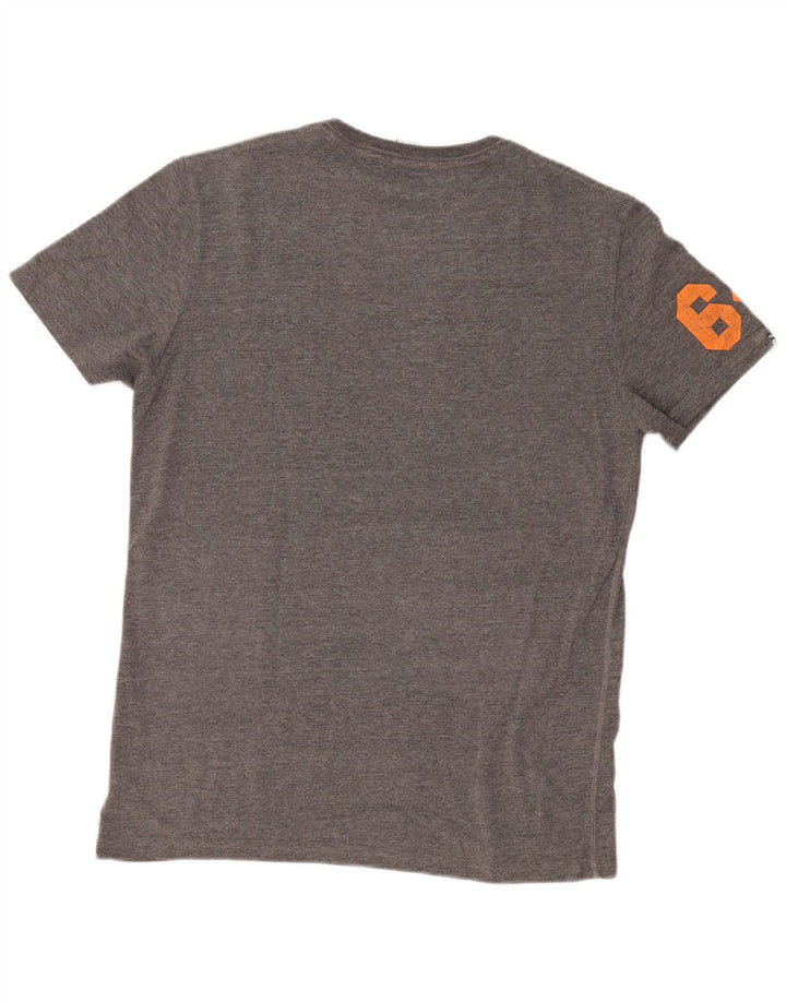 Superdry Grafisk T-shirt top til mænd, stor grå bomuld