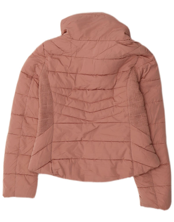 Zara Dame Polstret Jakke UK 14 Medium Pink