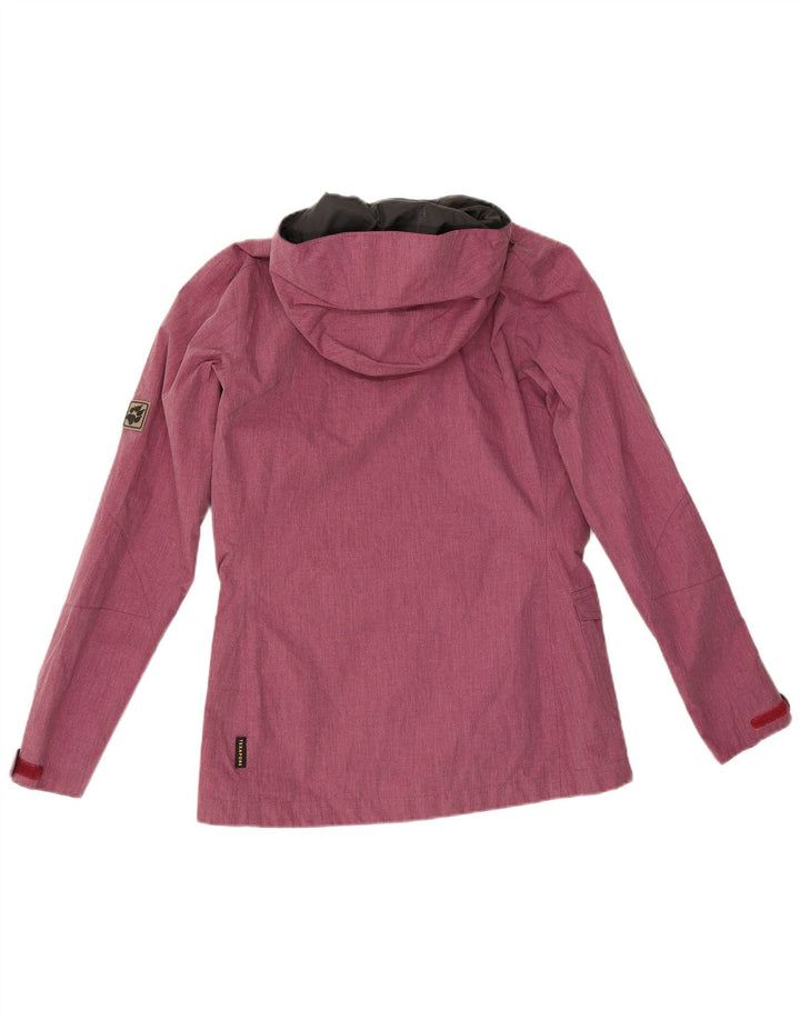 Jack Wolfskin Dame Hættevindjakke UK 10 Small Pink Polyester