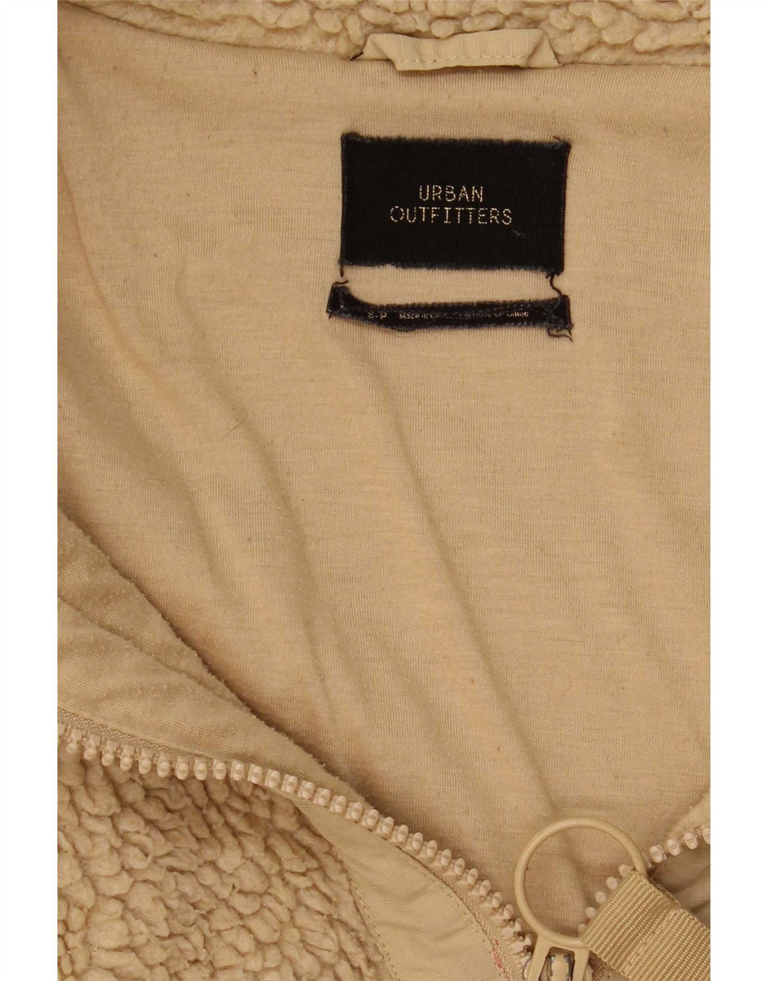 Urban Outfitters Fleecejakke til mænd UK 36 Small Beige Polyester