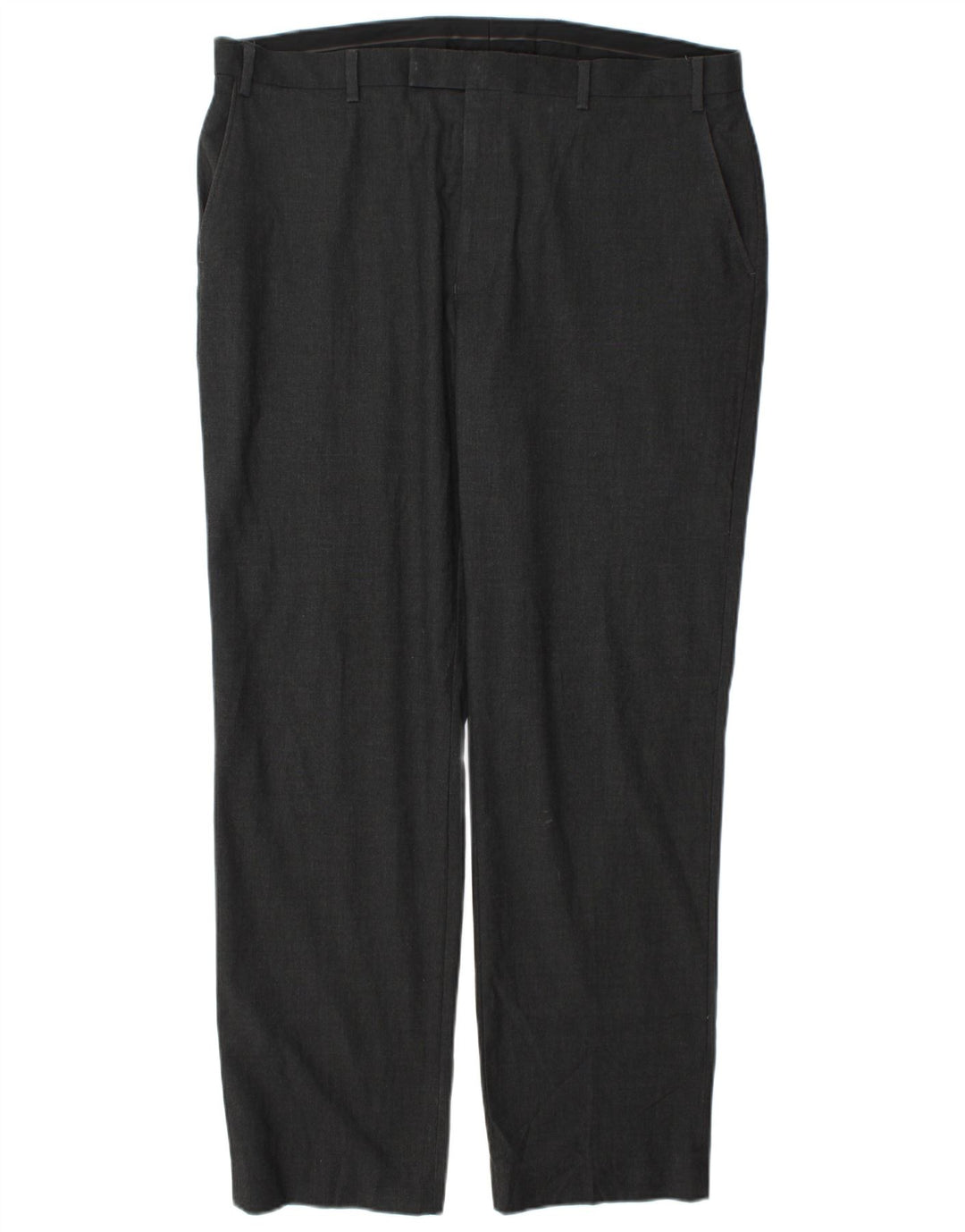 Marks & Spencer Herre Regular Chino Bukser W40 L33 Grå Polyester