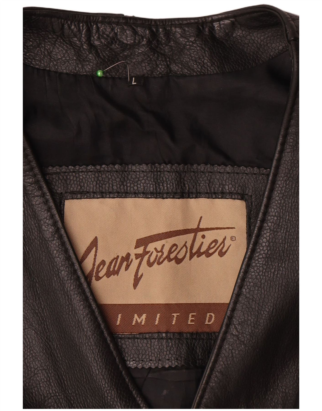 Vintage herre motorcykel læder vest Stor sort læder