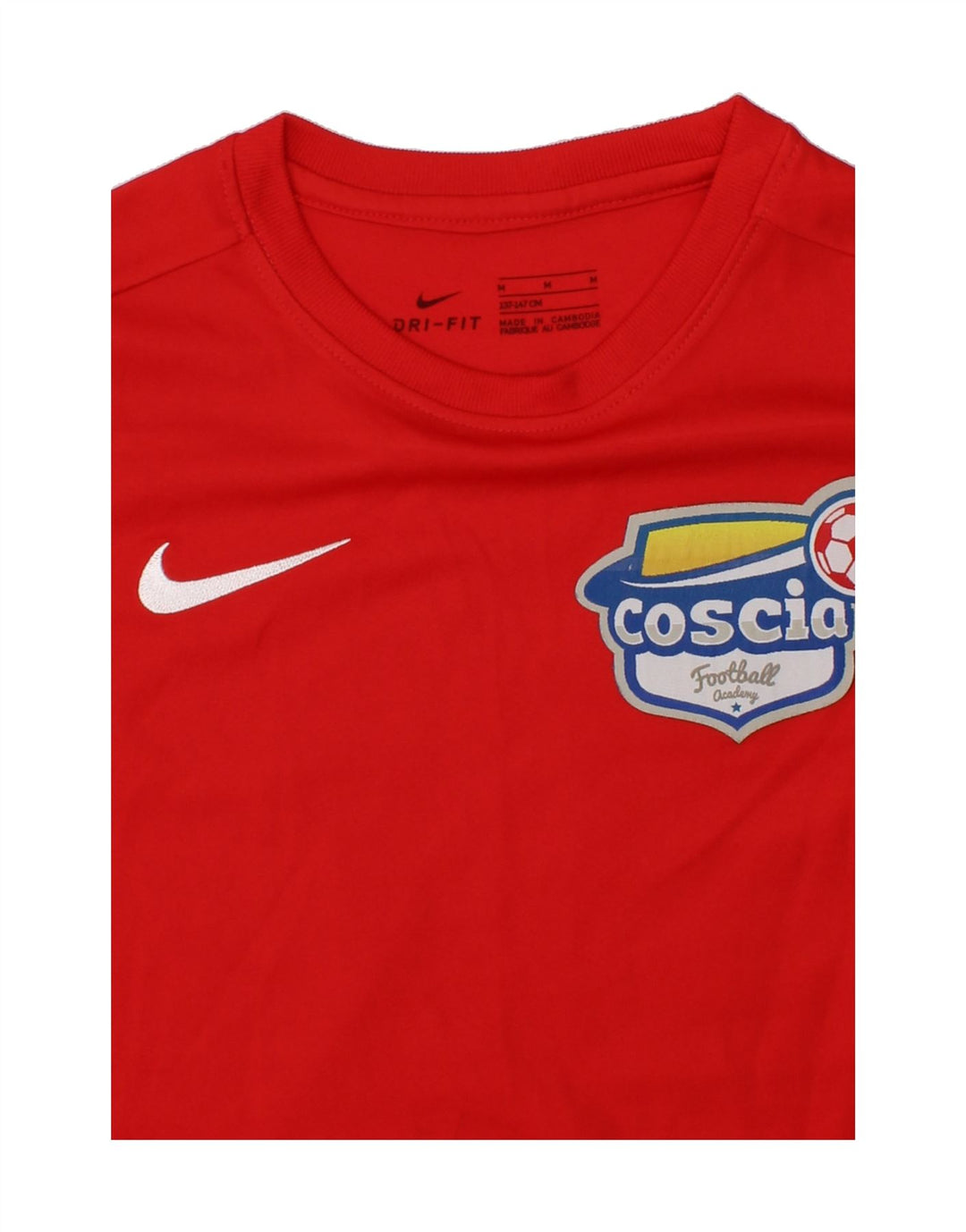 NIKE Boys Graphic T-Shirt Top 10-11 Years Medium  Red Polyester Vintage Nike and Second-Hand Nike from Messina Hembry 