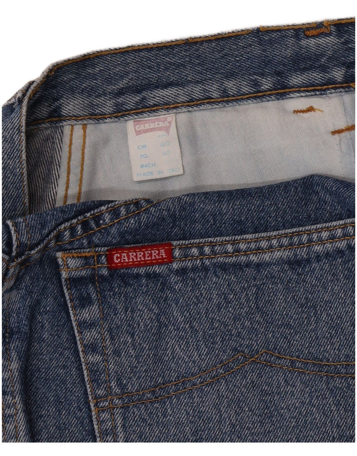 Carrera Dame Denim Nederdel W30 Medium Blue Bomuld