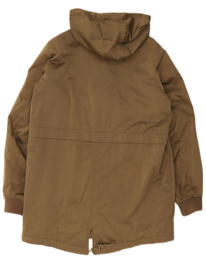 Comptoir Des Cotonniers Dame Hooded Parka Jacket UK 14 Medium Khaki