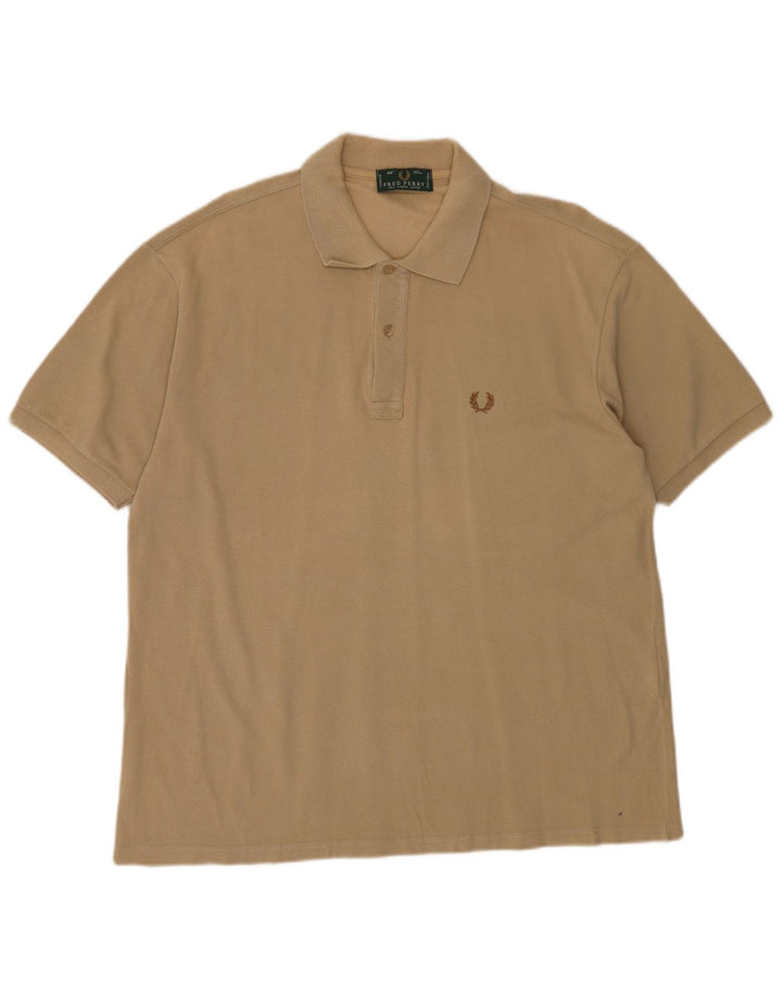 Fred Perry herre poloshirt stor beige bomuld