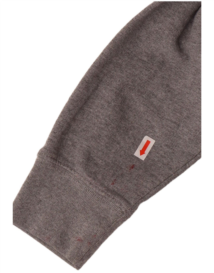 Vans Herre grafisk hættetrøje med lynlås lille grå bomuld