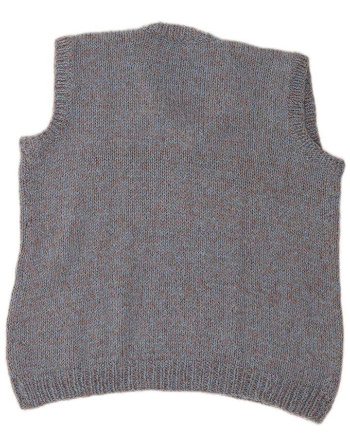 Vintage herrevest tanktop stor blå flækket