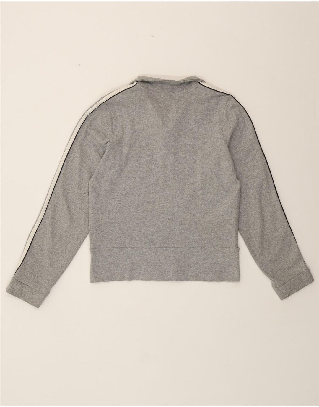 Adidas Womens Crop træningsdragt Topjakke UK 12 Medium Grey Bomuld