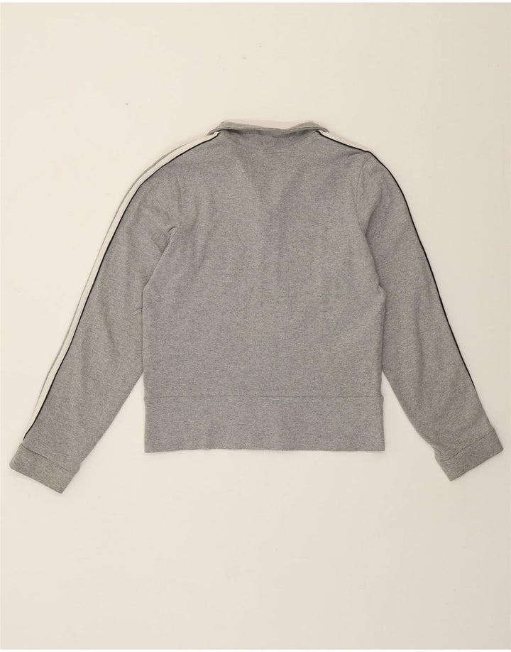 Adidas Womens Crop træningsdragt Topjakke UK 12 Medium Grey Bomuld