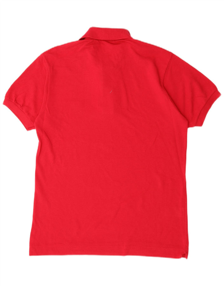 Lacoste herre poloshirt størrelse 4 Medium rød bomuld