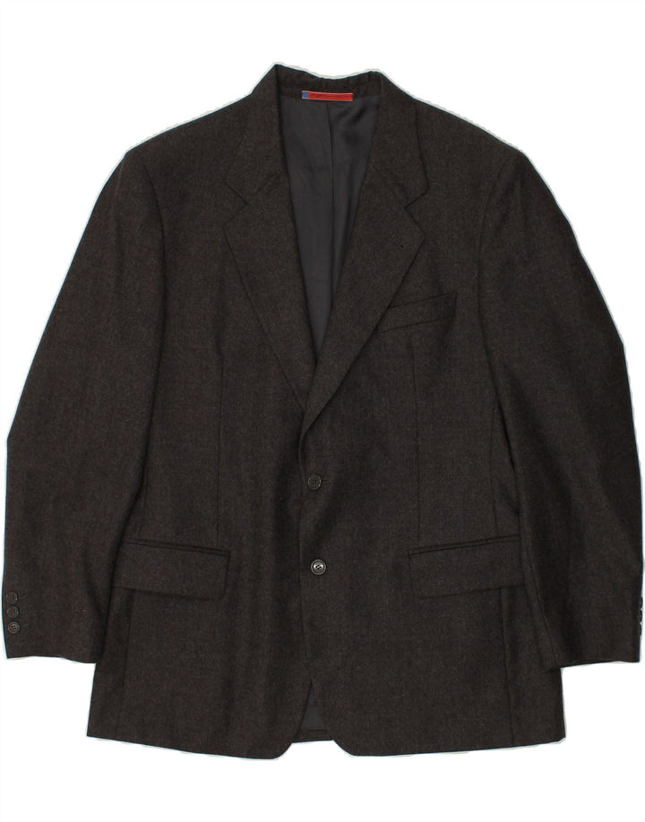 UNGARO Mens Slim 2 Button Blazer Jacket IT 52 XL Grey New Wool | Vintage Ungaro | Thrift | Second-Hand Ungaro | Used Clothing | Messina Hembry 