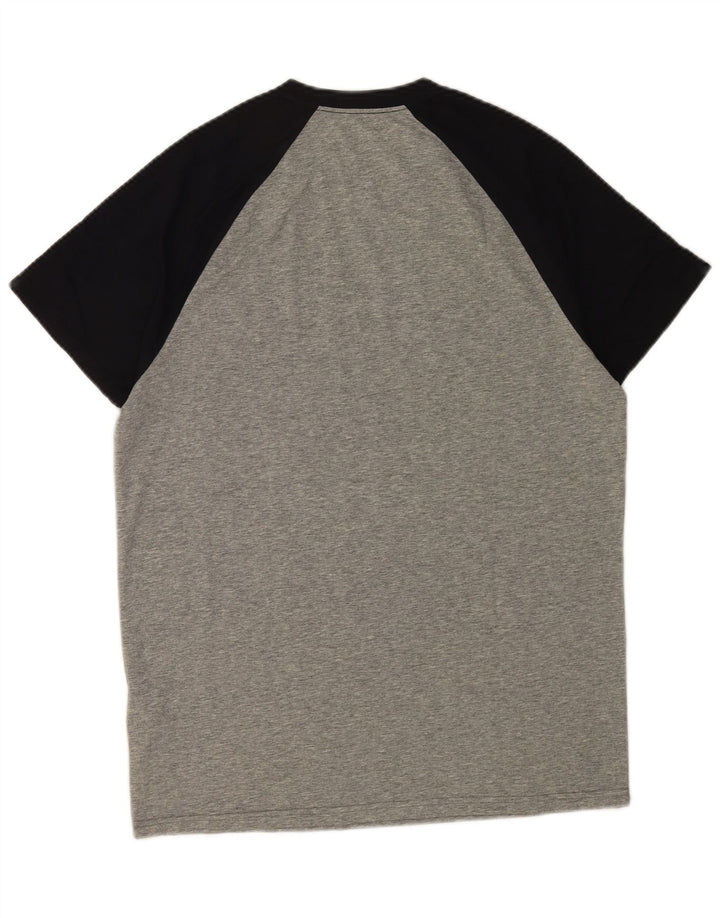 Hollister Herre grafisk T-shirt Top Stor grå farveblok