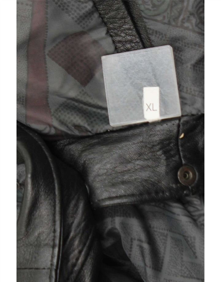 Vintage herre læderjakke UK 42 XL Sort