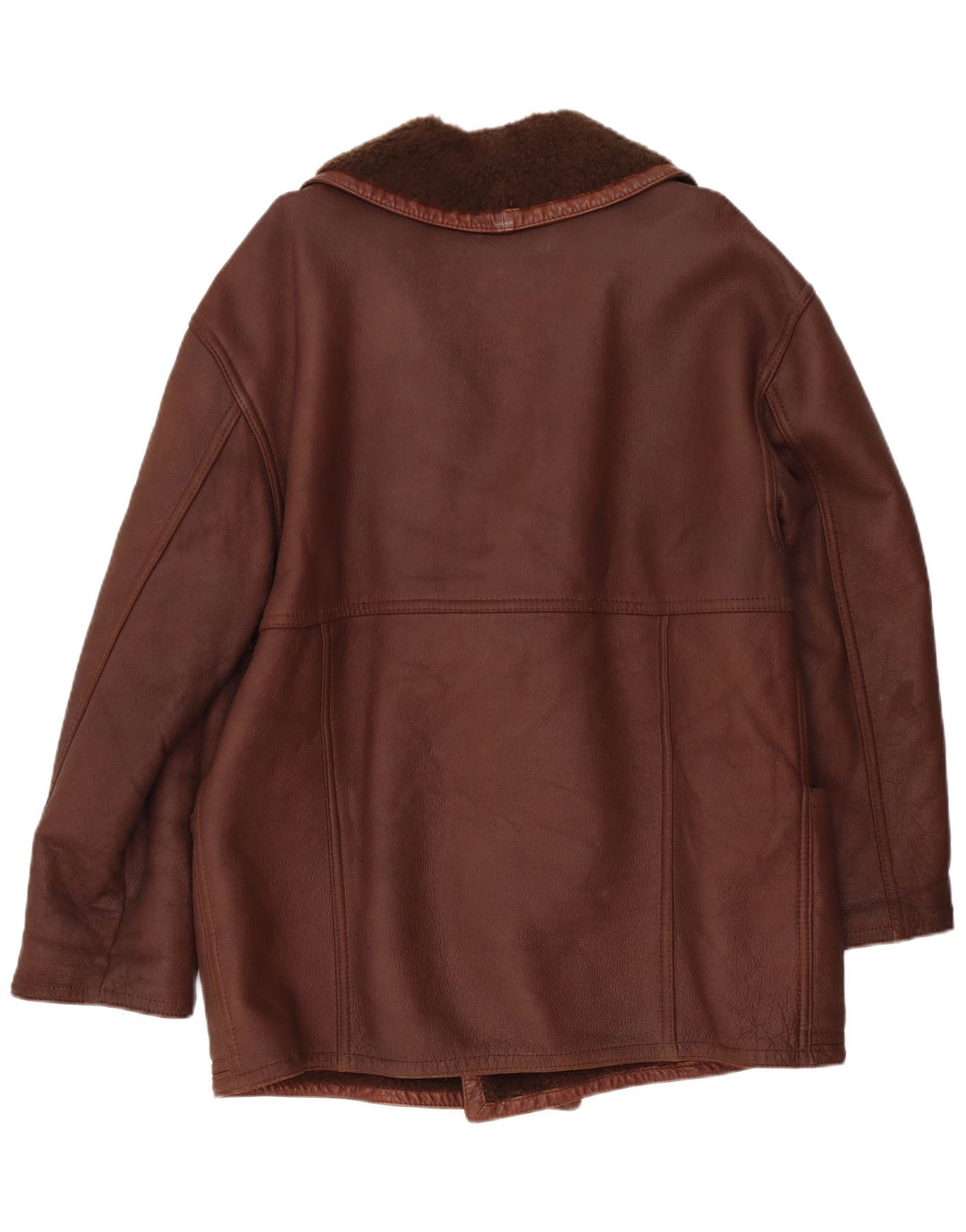 RUFF0 Herre Shearling Jacket UK 40 Large Brown