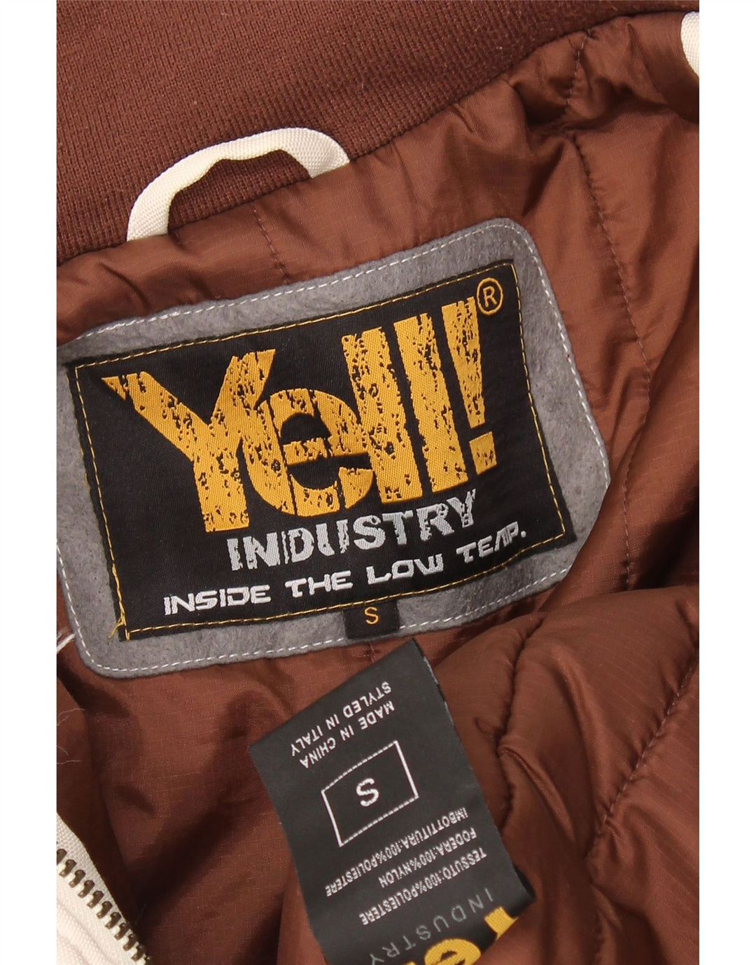 RÅB! Herre Loose Fit Graphic Bomber Jacket UK 36 Small White Polyester