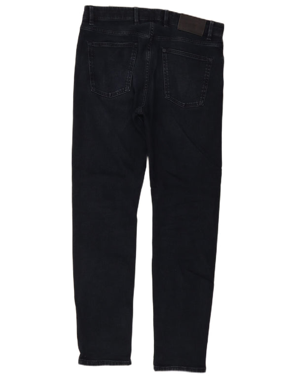 Massimo Dutti Herre Slim Jeans EU 42 Large W32 L32 Marineblå Bomuld