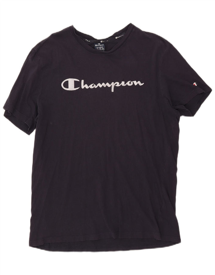 Champion Herre grafisk T-shirt top XL marineblå