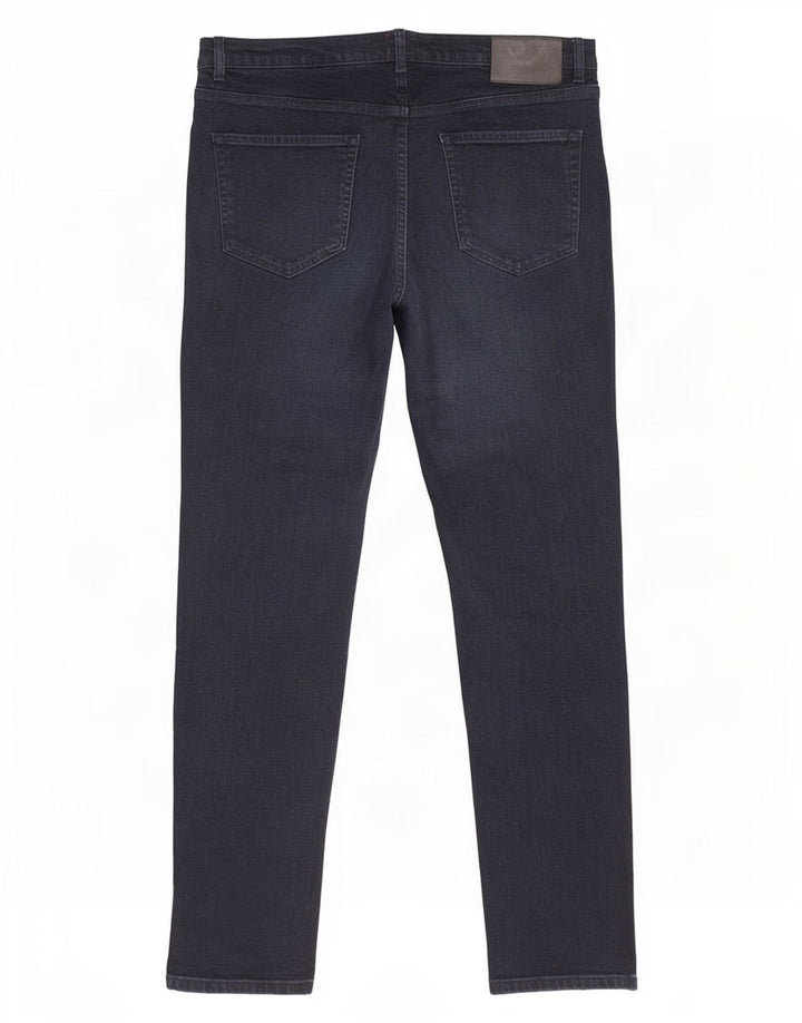 Hugo Boss Straight Jeans til mænd W32 L32 Marineblå bomuld