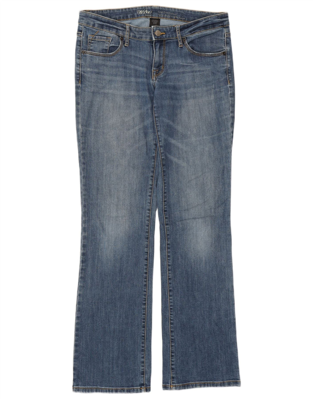 Mossimo Dame Bootcut Jeans med lav talje US 8 Medium W32 L32 Blå Bomuld