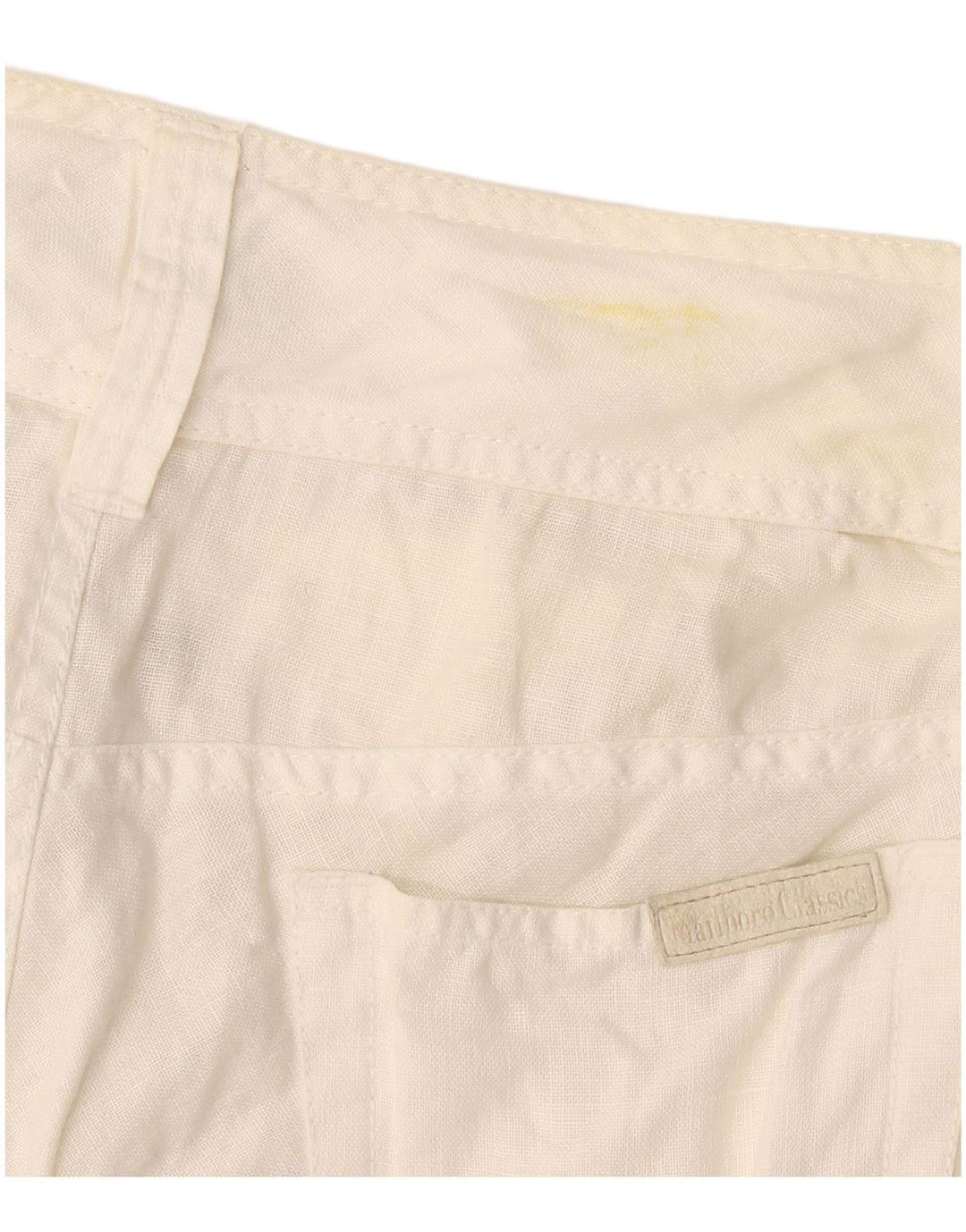 Marlboro Classics Dame A-Line nederdel EU 42 Large W30 White Linen