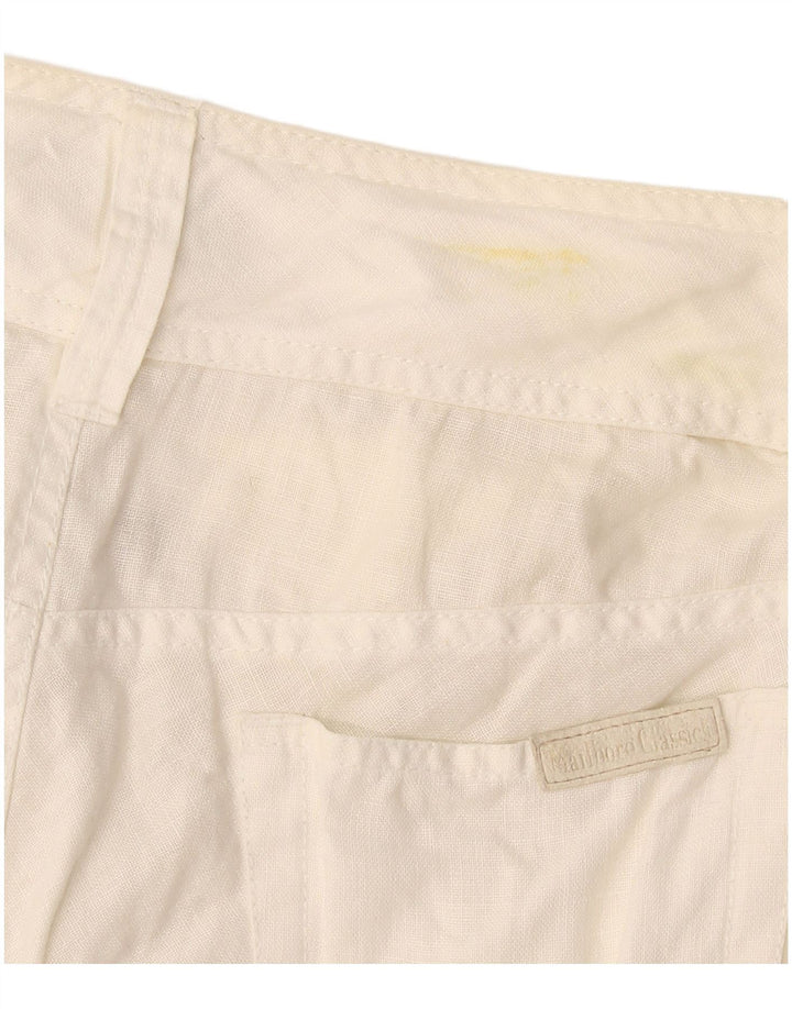 Marlboro Classics Dame A-Line nederdel EU 42 Large W30 White Linen