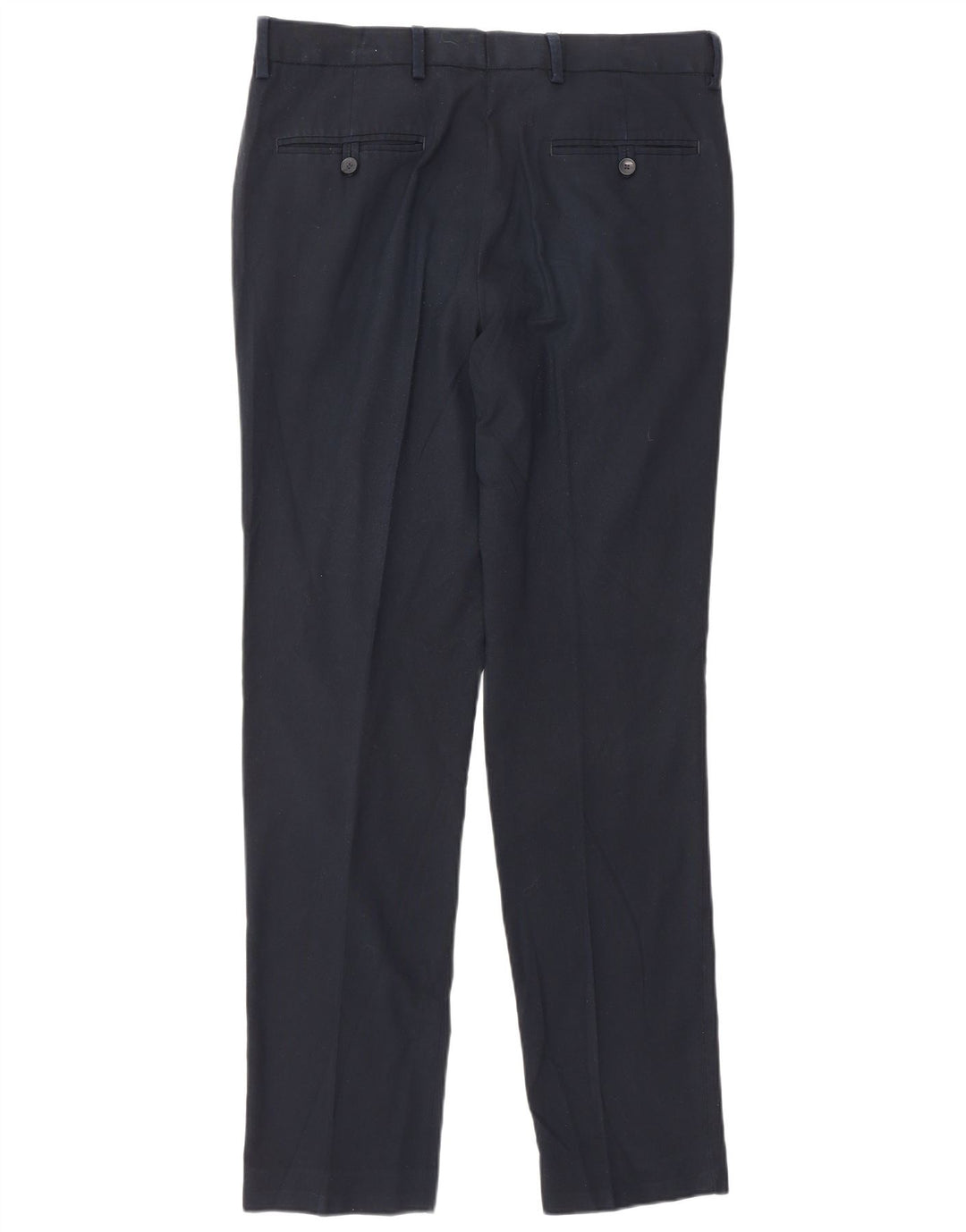 Marks & Spencer Herre Slim Chino Bukser W32 L30 Navy Blue Polyester