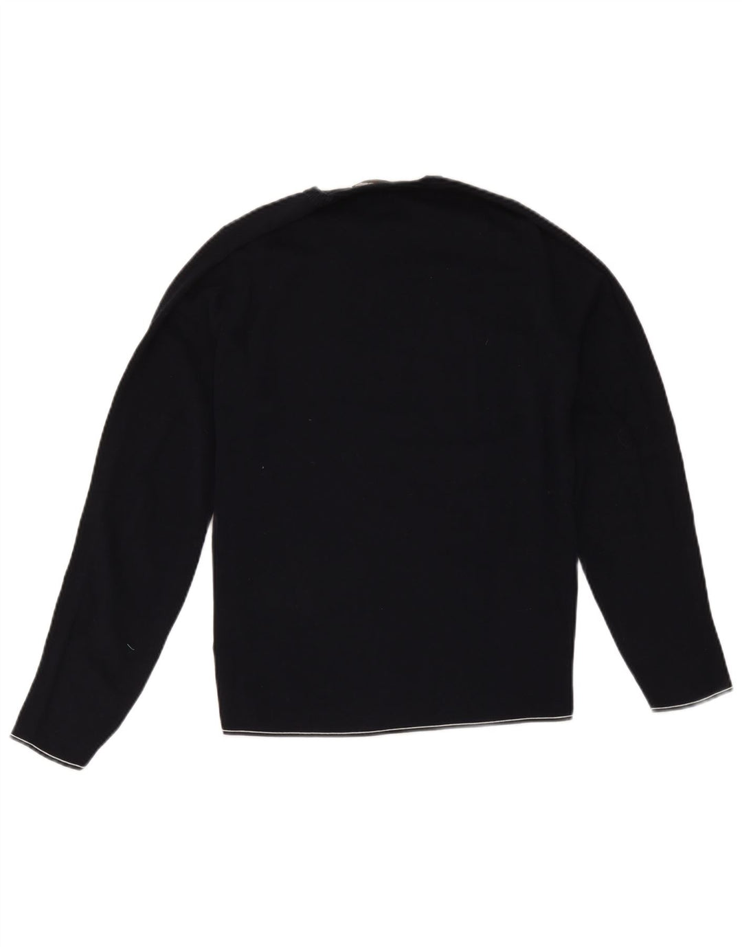 Massimo Dutti dame sweater med rund hals DK 14 Medium marineblå bomuld