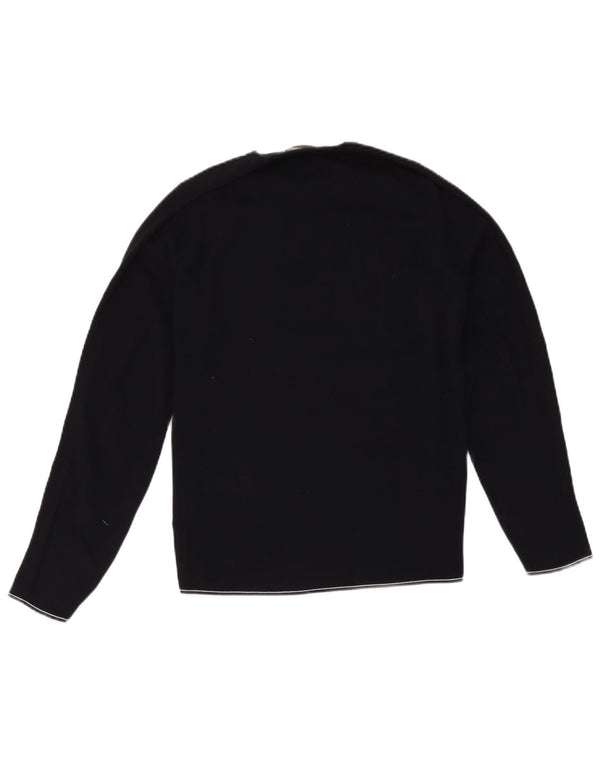 Massimo Dutti dame sweater med rund hals DK 14 Medium marineblå bomuld