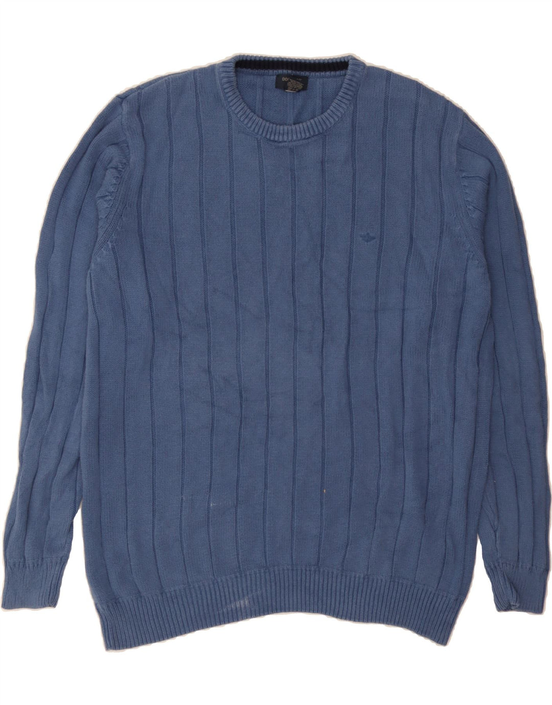 DOCKERS Mens Crew Neck Jumper Sweater XL Blue Cotton Vintage Dockers and Second-Hand Dockers from Messina Hembry 