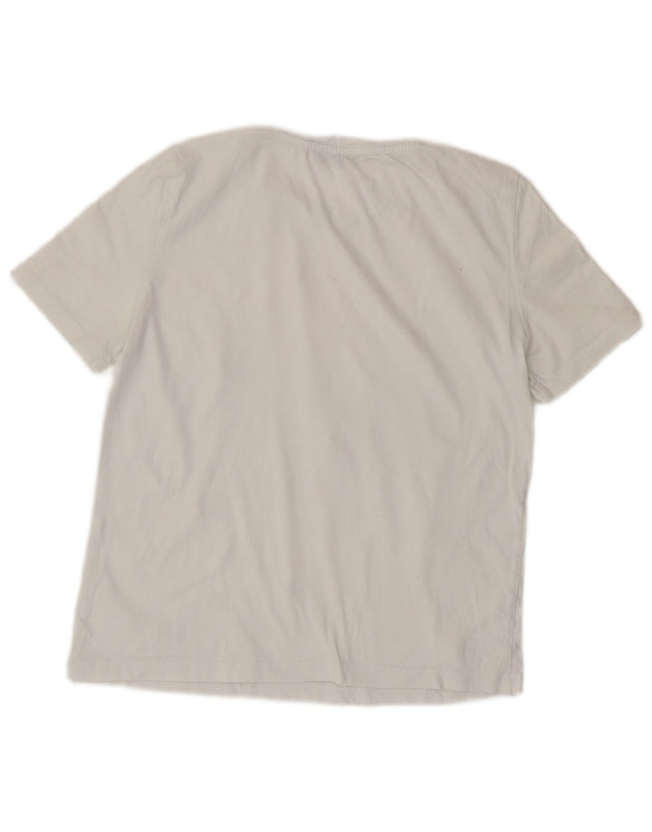 ZARA Dame T-Shirt Top UK 8 Lille Hvid