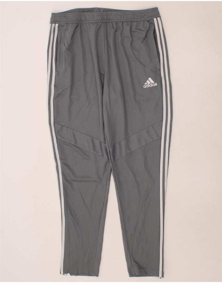 ADIDAS Womens Tracksuit Trousers UK 18 XL Grey Polyester Vintage Adidas and Second-Hand Adidas from Messina Hembry 