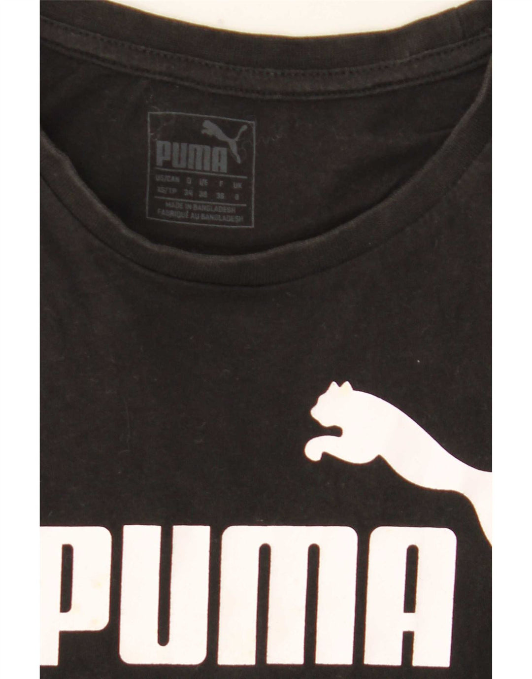 Puma Dame Grafisk Vest Top UK 8 Lille Sort