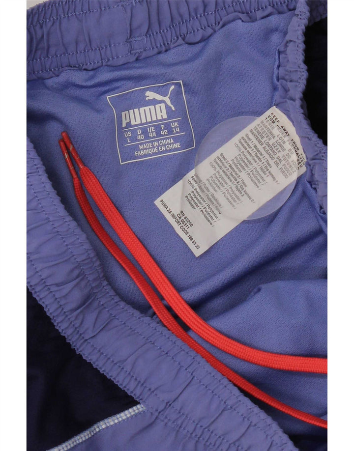 Puma Sportsshorts til kvinder UK 14 Large Purple Colourblock Polyester