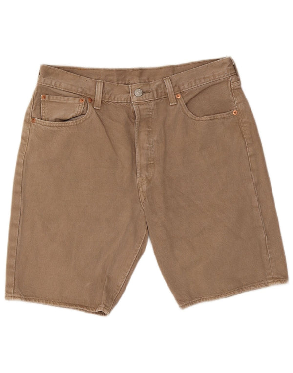 Levi's Herre 501 denimshorts W32 Medium Beige Bomuld