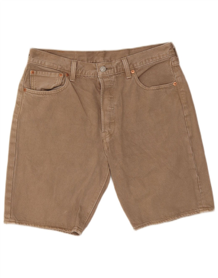 Levi's Herre 501 denimshorts W32 Medium Beige Bomuld