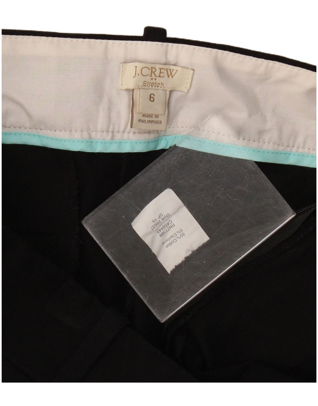 J. Crew Womens Cropped Trousers US 6 Medium W32 L25 Black Bomuld