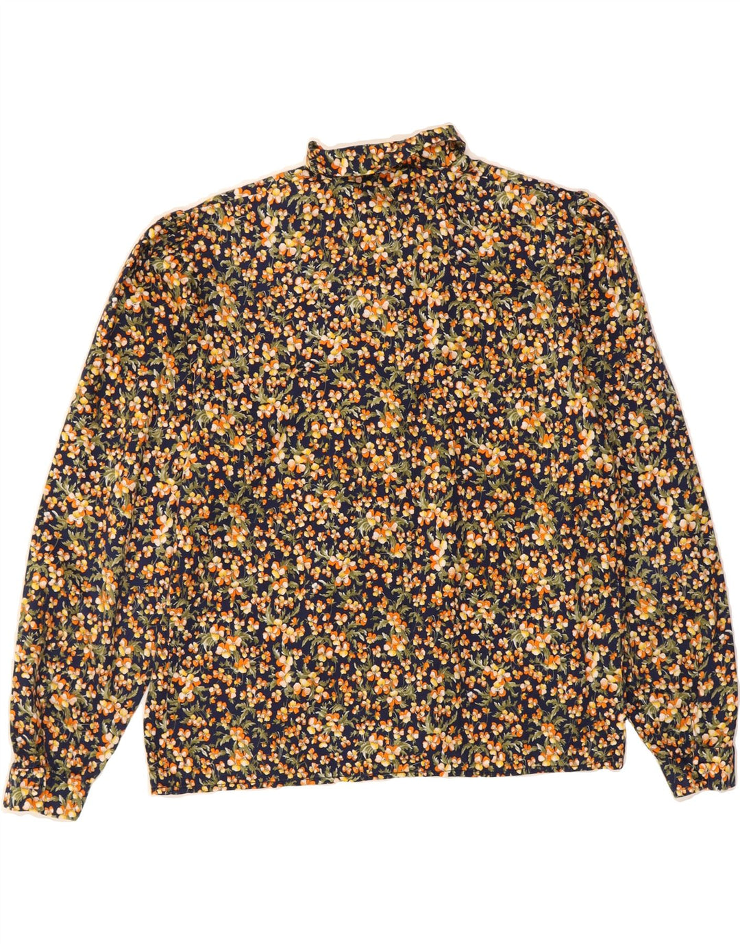 VINTAGE Womens Shirt Blouse UK 16 Large Multicoloured Floral Vintage Vintage and Second-Hand Vintage from Messina Hembry 