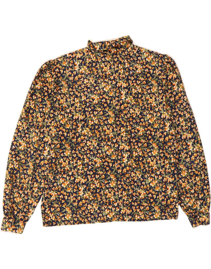 VINTAGE Womens Shirt Blouse UK 16 Large Multicoloured Floral Vintage Vintage and Second-Hand Vintage from Messina Hembry 