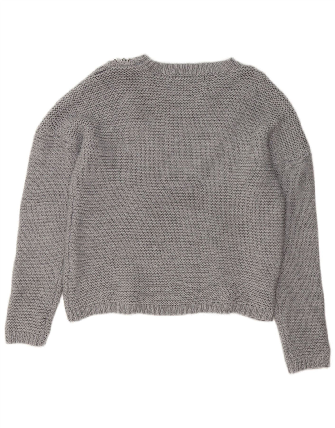 Guess Dame V-hals sweater UK 16 Stor Grå Akryl