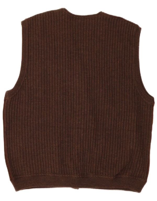 Il Granchio Herre ruskindsvest mellem brunt læder
