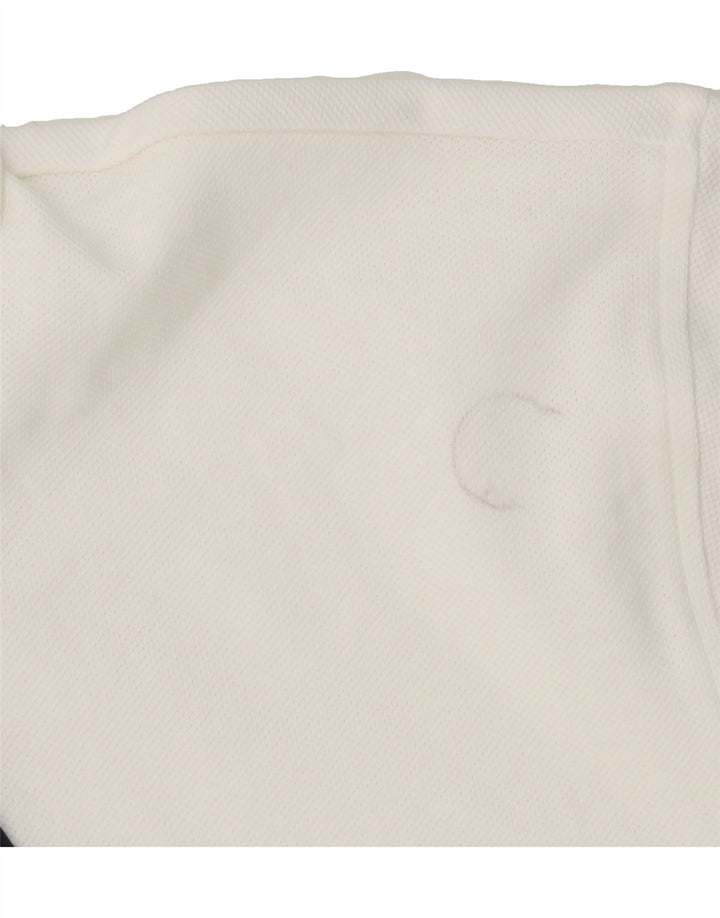 TOMMY HILFIGER Mens Regular Fit Polo Shirt XL White Cotton Vintage Tommy Hilfiger and Second-Hand Tommy Hilfiger from Messina Hembry 