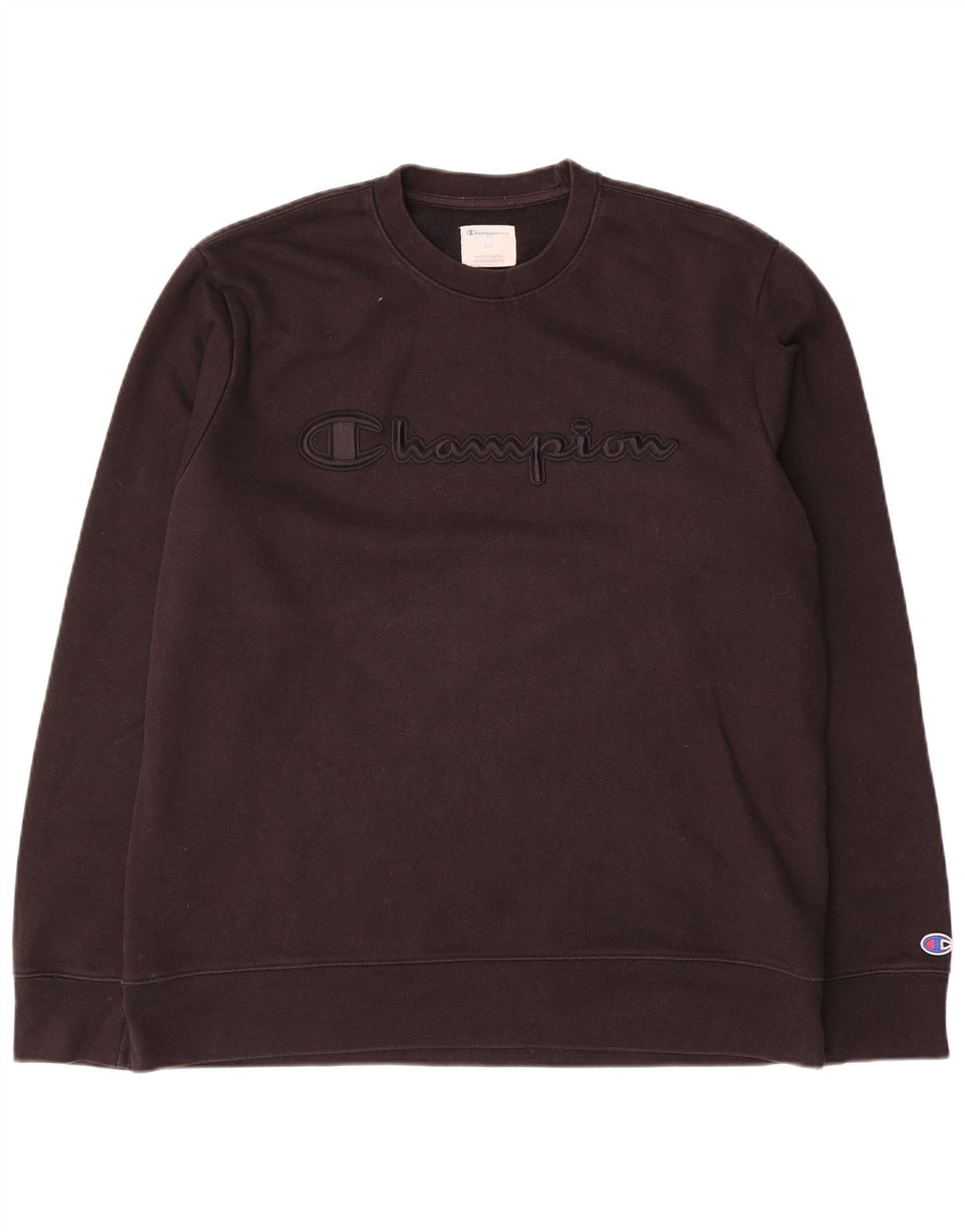 Champion Herre Grafisk Sweatshirt Jumper Stor Sort Bomuld