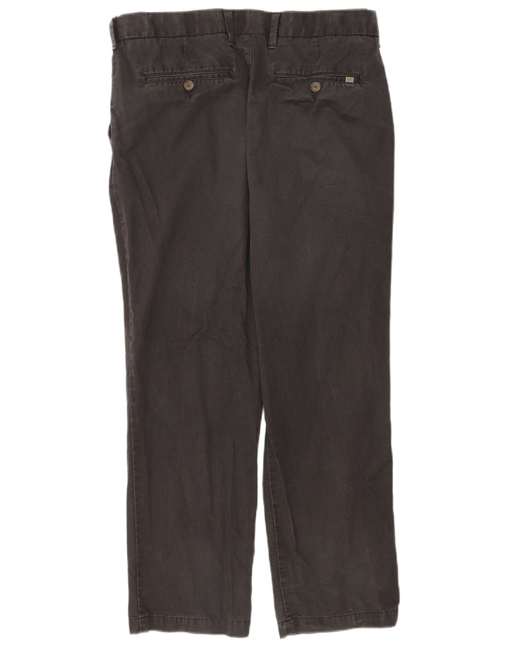 Marks & Spencer Herre Regular Chino Bukser W34 L29 Sort Bomuld